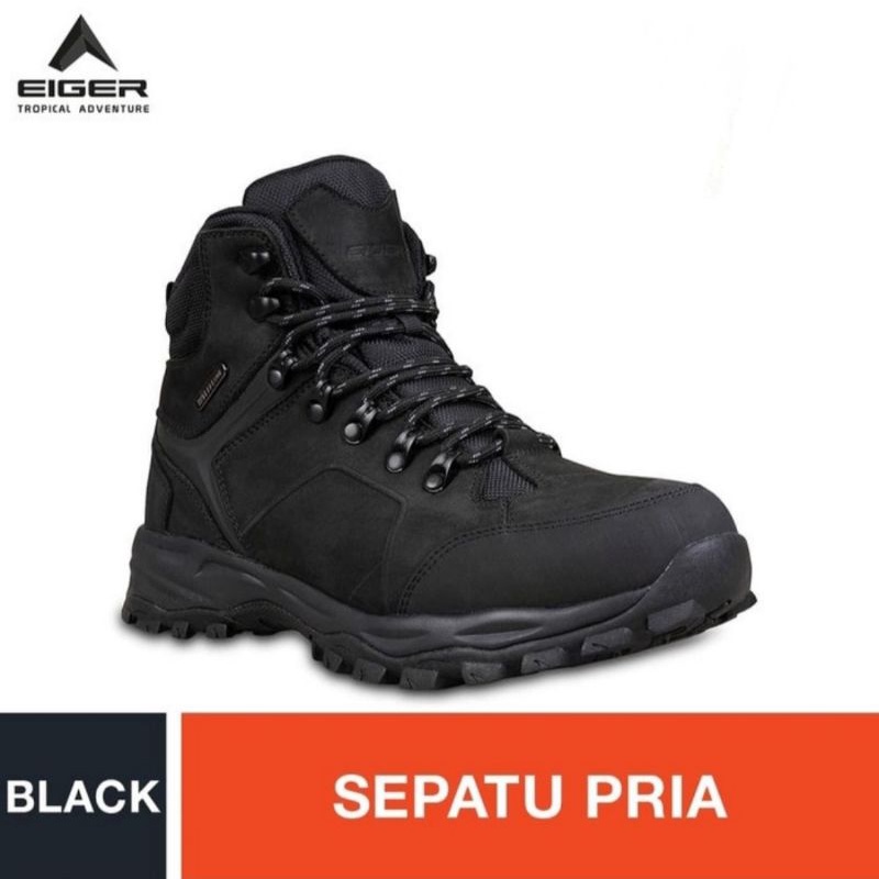 Sepatu Eiger1989 Riding Vulcan Shoes Black Olahraga Touring Outdoorsporty