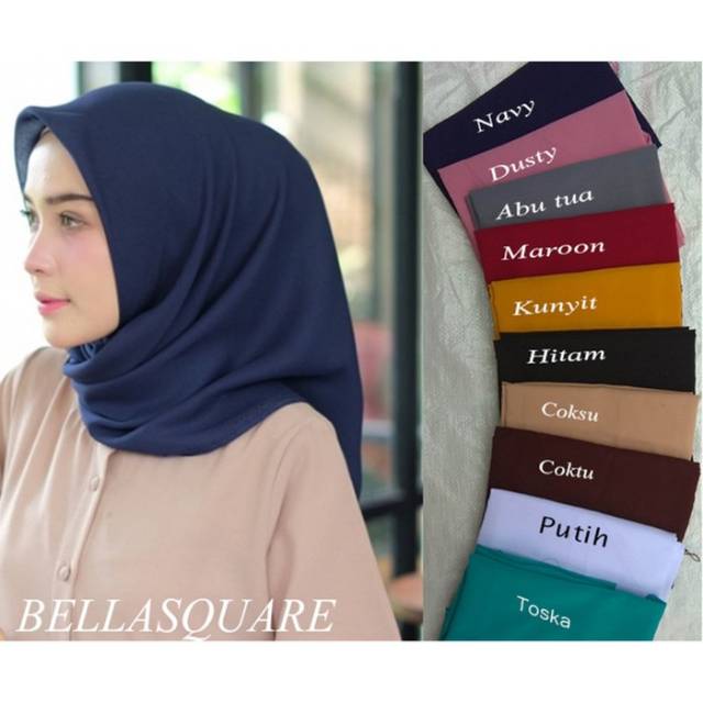 Contoh Jilbab Warna Navy