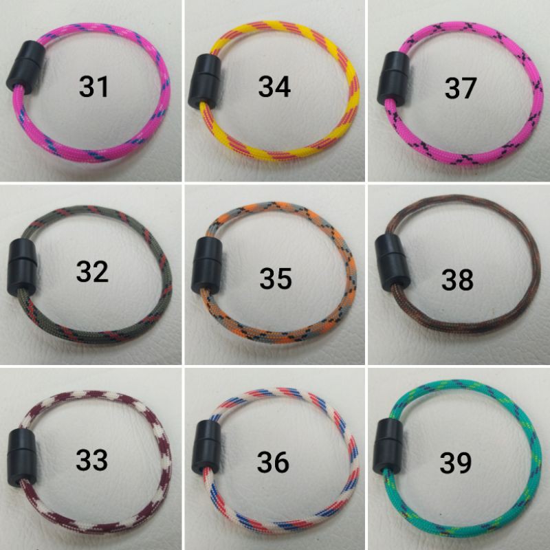 Gelang Paracord simple buckle Gelang Paracord 4 mm Gelang Couple Gelang Bracelet