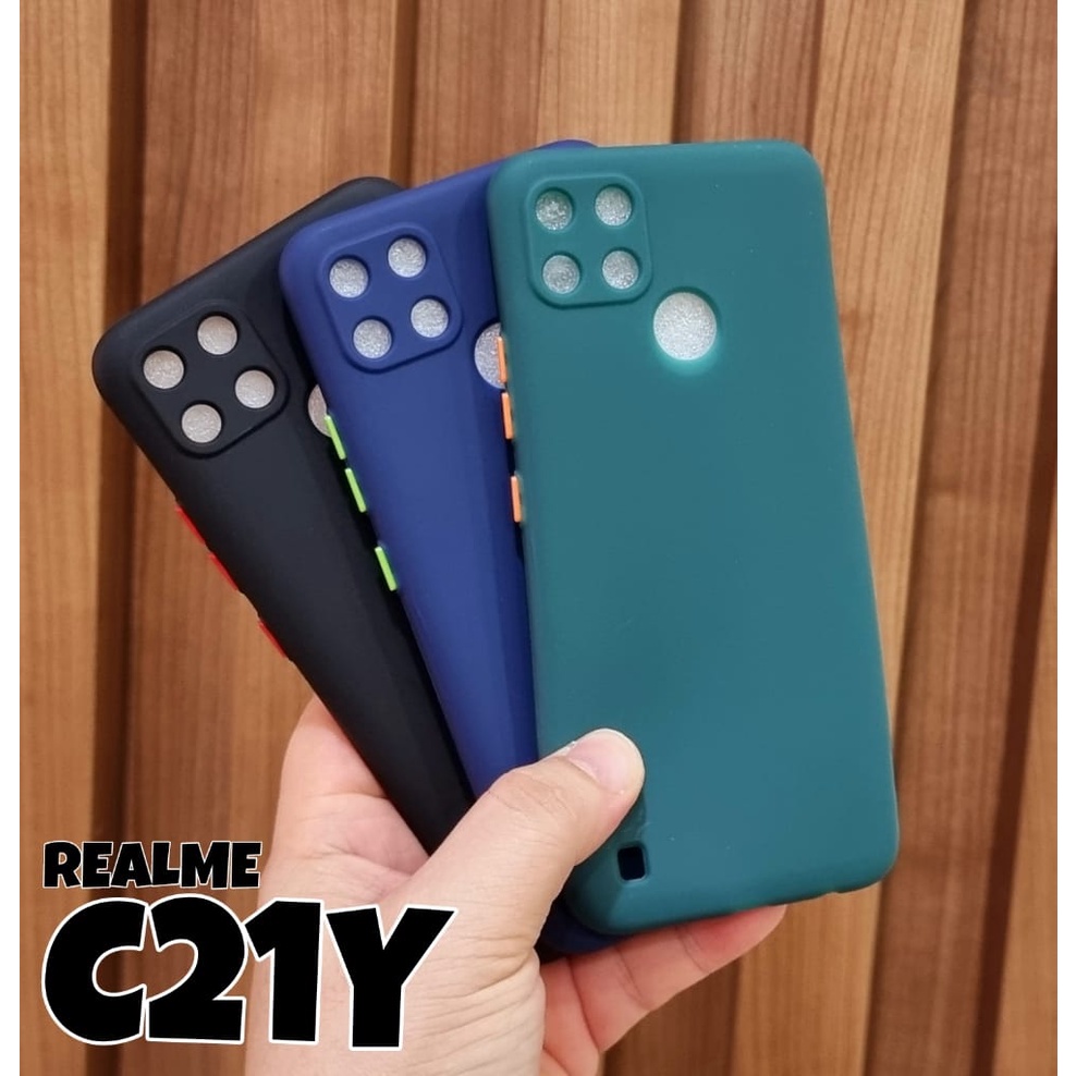 PROMO CASE REALME C21Y C11 2021 C15 C20 SOFTCASE BABY SKIN MACARON PROTECT CAMERA