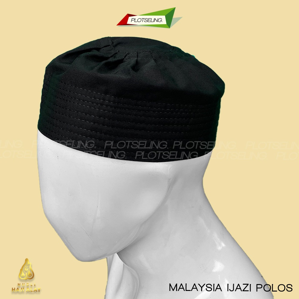 Peci Kopiah IJAZI Katun Polos Hijau Hitam Putih Abu Maroon Kopiah Sholat Santri Pria Dewasa Anak Laki Kopyah Bulat Haji Habib Syeikh Habaib Syech Haqqani HQ Kopeah Pesantren Malaysia Assagofah Terompah Oman Madinah Mesir Turki Pakistan Afghanistan Ori NU