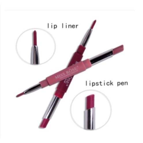 Miss Rose Lasting Long Multifunct Makeup Pencil Waterproof Pen Lipstick Lip Matte Liner By AURORA