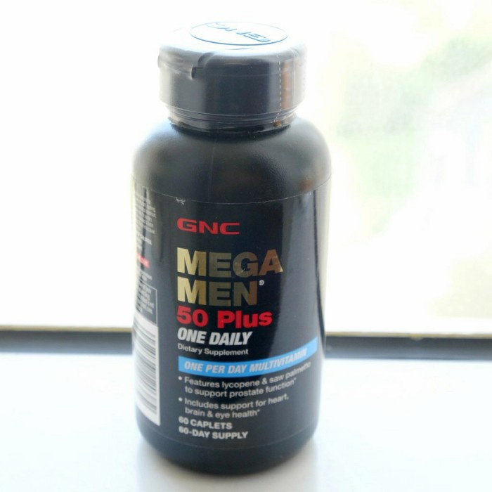 Kesehatan - Gnc Mega Men 50 Plus Suplemen Multivitamin Memelihara Kesehatan