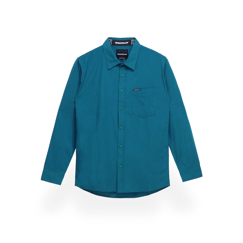 KEMEJA LENGAN PANJANG FRIDAY KILLER | ROCCO TEAL LONG SLEEVE