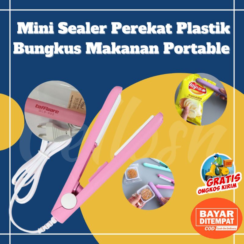 Alat Press Plastik Sealer Perekat Plastik Mini Portable Mini Hand Heat Sealer Machine 20W