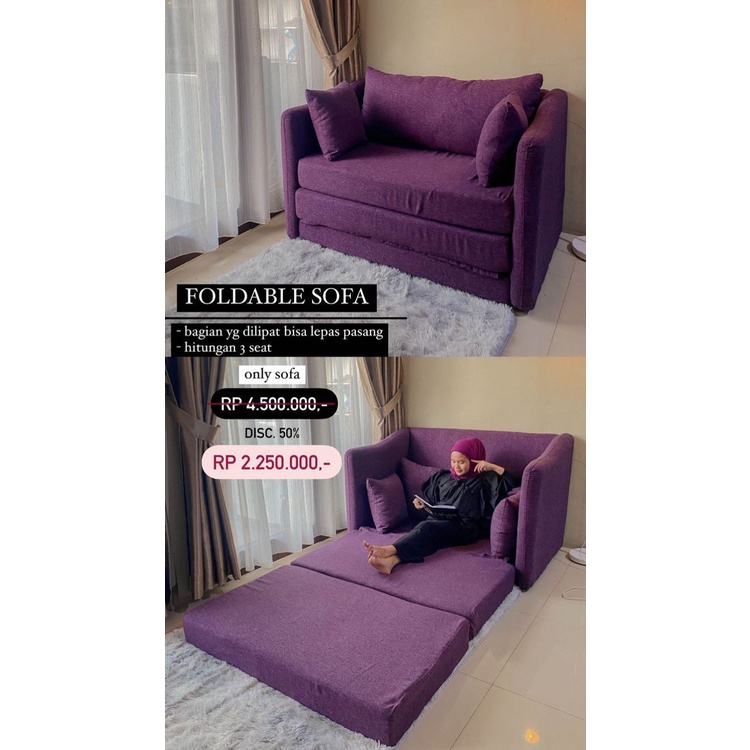 Jual FOLDABLE SOFA | Shopee Indonesia