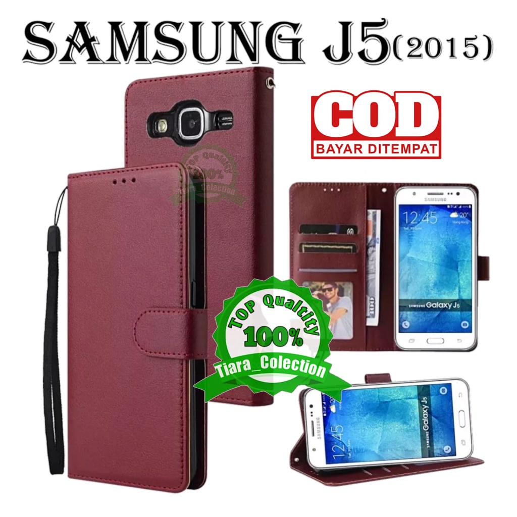 CASE FLIP SAMSUNG J5 2015 CASING HP / COVER HP UNTUK SAMSUNG J5 LETAHER FLIP CASE DOMPET
