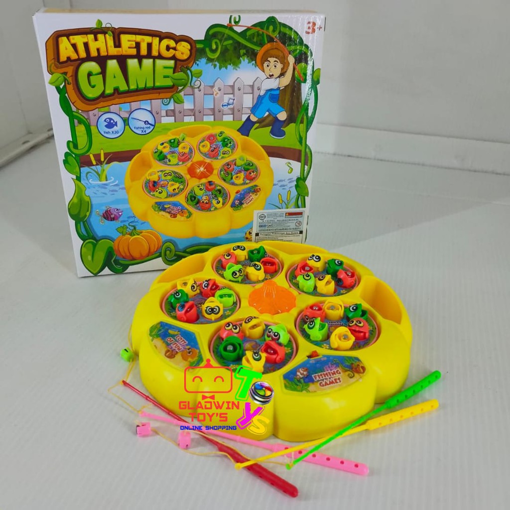 ID Pancingan Ikan kolam Fishing Athletics Game Ikan Fishing 2 in 1 Fishing Hit The Mole