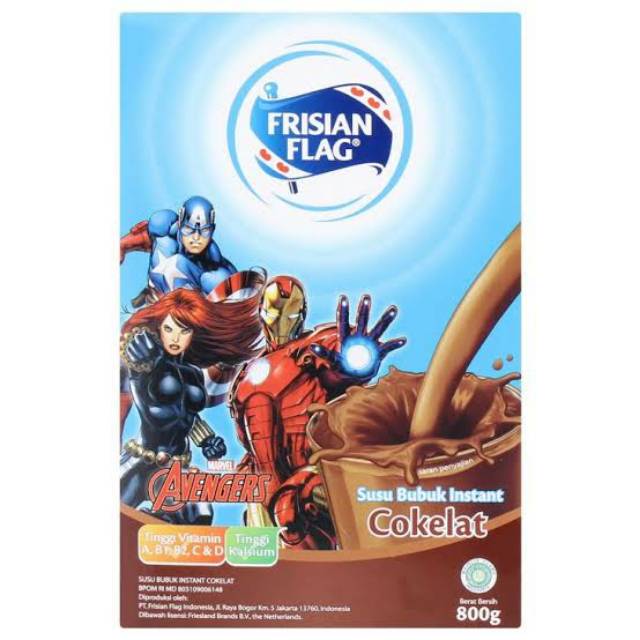 

Frisian Flag Avengers Susu Bubuk Instan Coklat 800 Gram Box