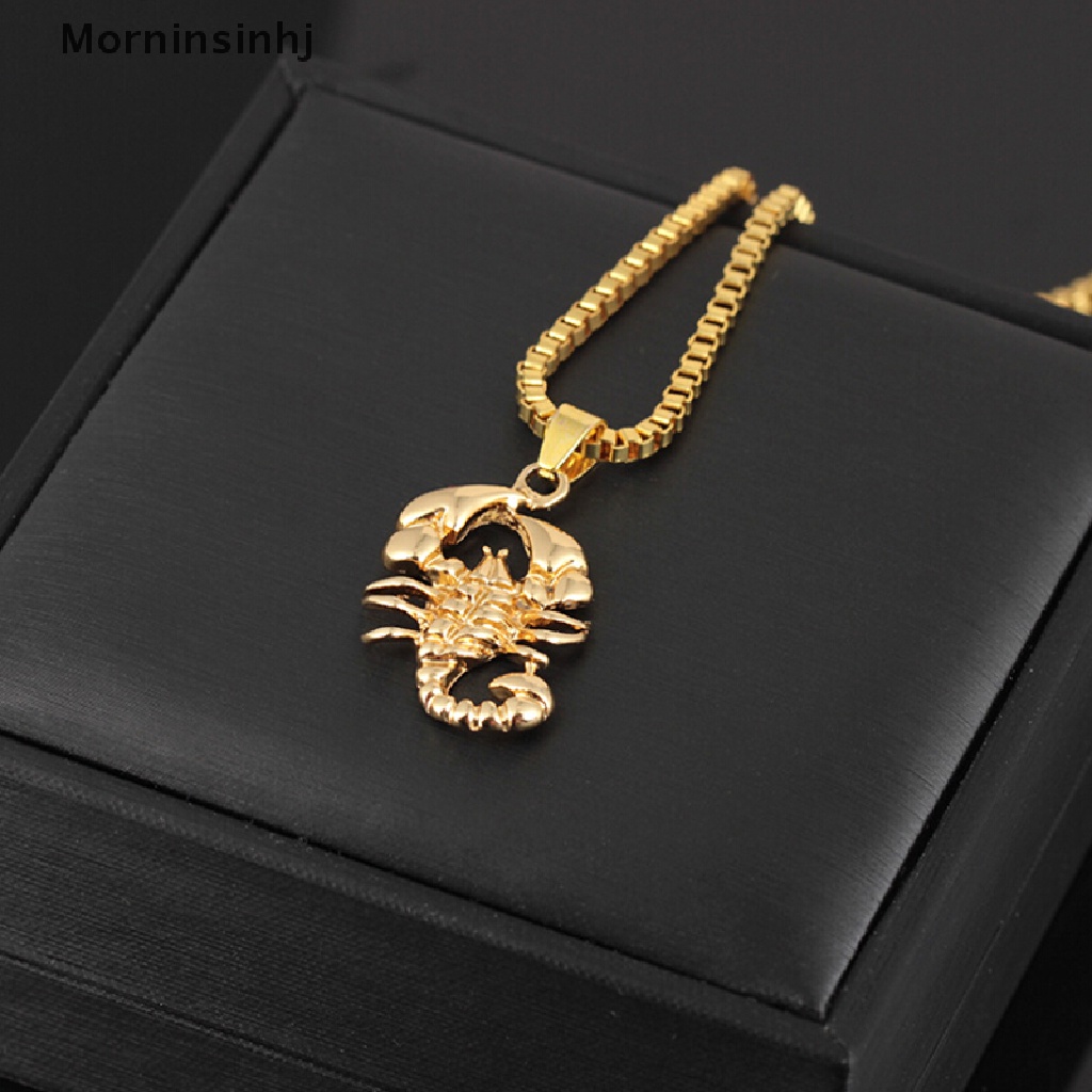 Mornin Fashion Hip Hop Pria Scorpio Rantai Panjang Sweater Kalung Punk Rock Perhiasan Hadiah id