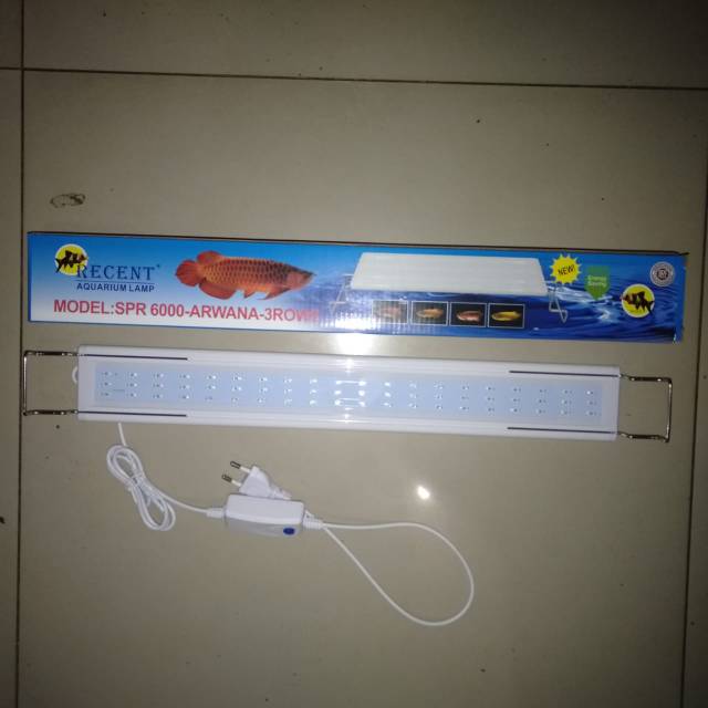 Lampu LED Gantung Arwana Recent SPR 6000 3 Rows--  Merah 50 - 60 Cm Aquarium