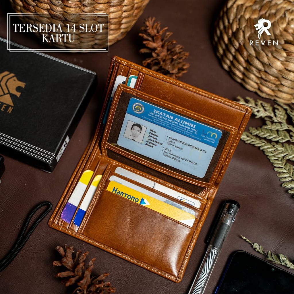 Dompet Lipat Kulit Pria Reven Ranger Wallet Branded Original Kulit Sapi Asli Premium Terbaik