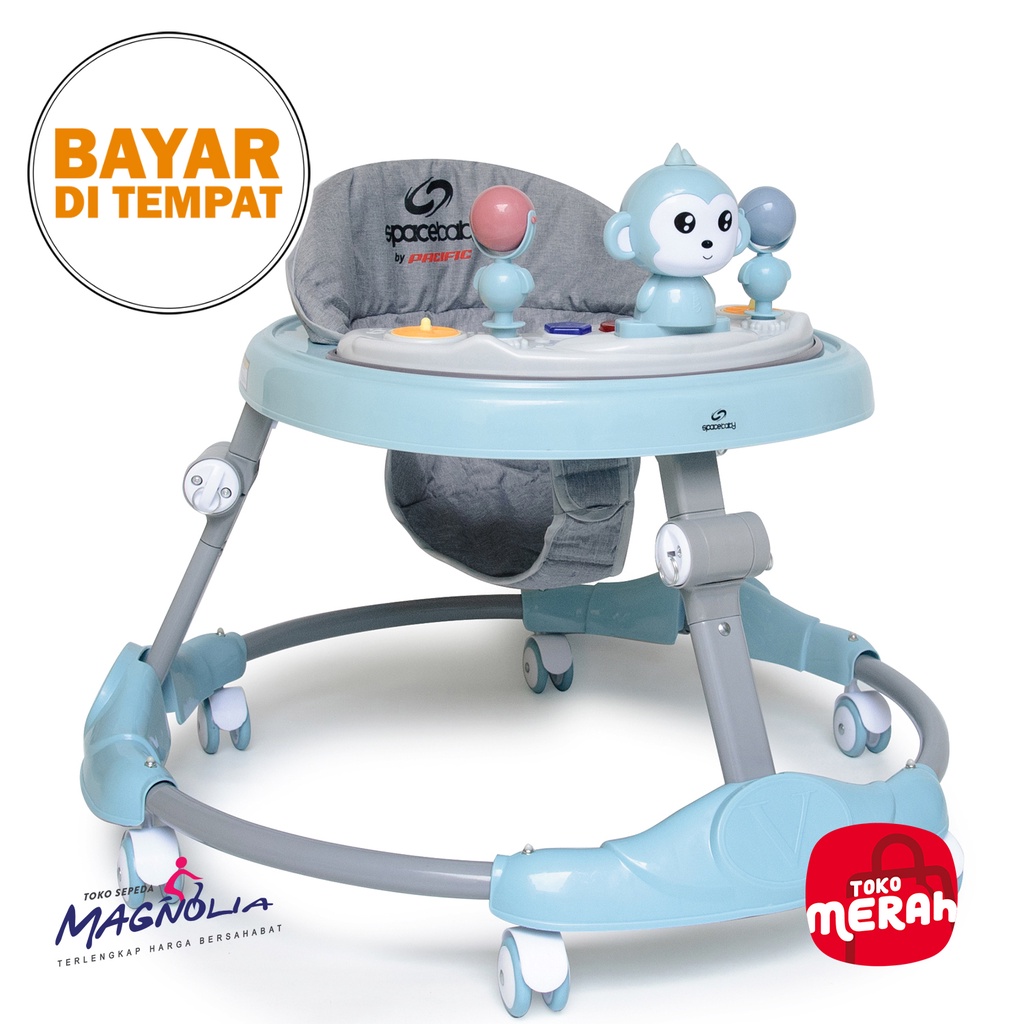 Baby Walker Wolker Roda Dorongan Bayi Belajar Jalan Anak Apolo Kereta Bayi Belajar Jalan - Spacebaby