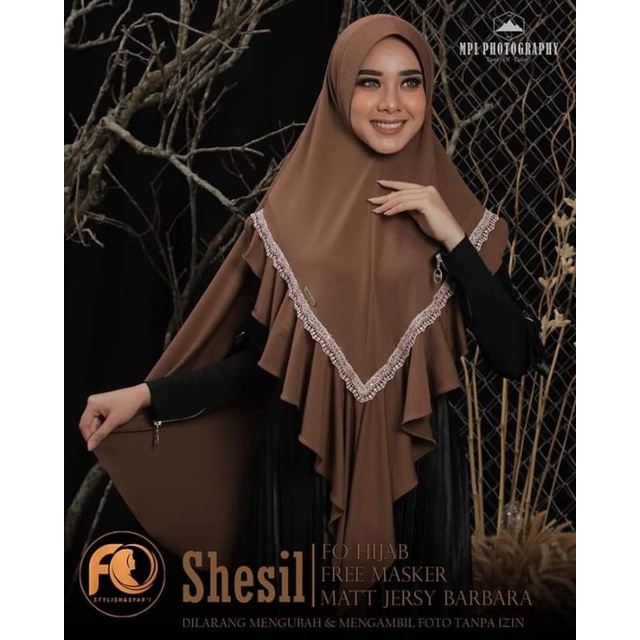 SHESIL ORI BY FO HIJAB  KHIMAR PREMIUM FREE MASKER KHIMAR JUMBO