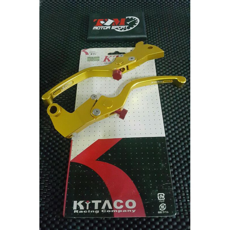 HANDLE KTC VIXION OLD KTC KANAN KIRI RACING GOLD/BLUE