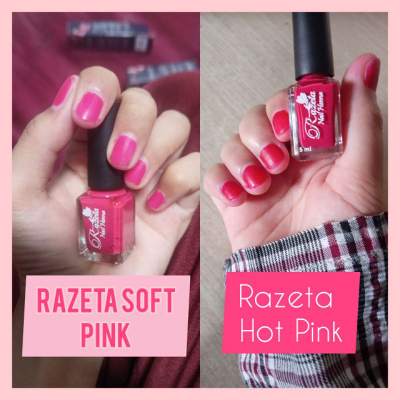 Kutek Halal Razeta Nail Henna Kuteks Muslimah Sah Sholat Hena Kuku Awet Tahan lama Anti Luntur Bukan Tuffah Nauraa Ceria Strawberry Nail Henna