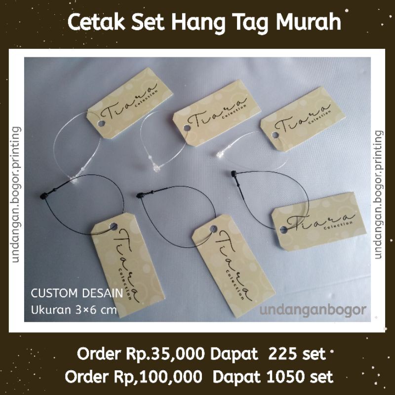 

HANG TAG MURAH BOGOR / HANG TAG BAJU / LEBEL GANTUNGAN BAJU / HANGTAG LEBEL PRODUK MURAH