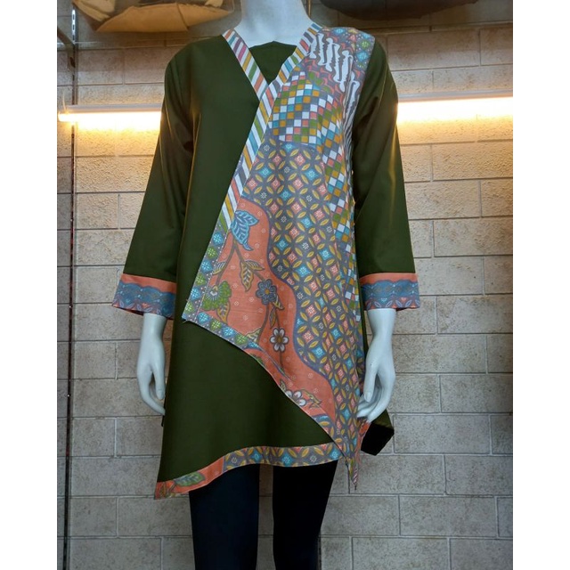 ATASAN BLOUSE TUNIK BATIK //Mosa wanita//