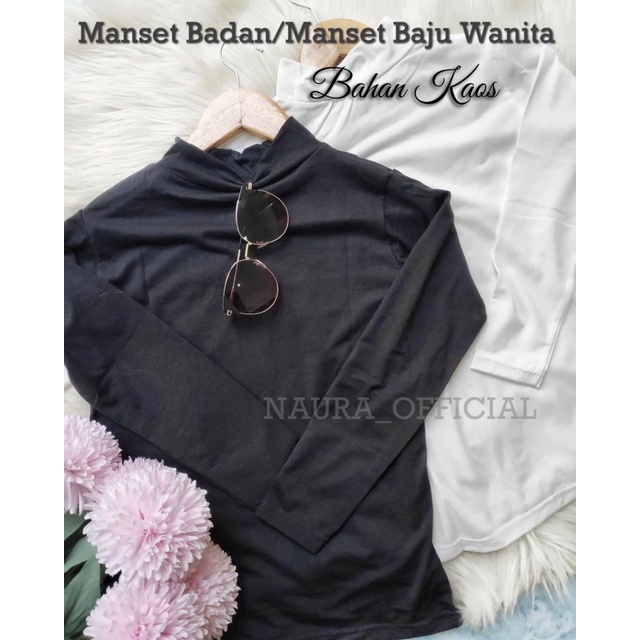 Manset Kaos Wanita /  Manset Baju muslim / inner wanita muslim / Manset turtleneck / Atasan Muslim