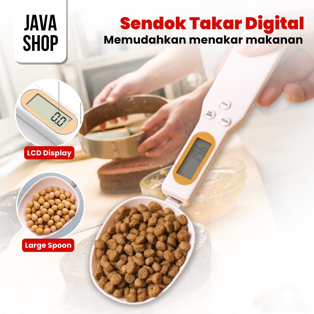 JAVASHOP Sendok Takar Ukur Digital Elektrik Spoon Timbangan Dapur Maksimal