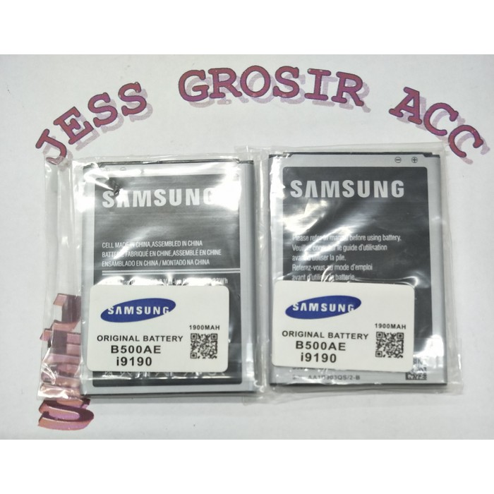 Batarai Battery Original SAMSUNG S4 Mini i9190 J1 ACE J110 ( B500AE ) - Hitam