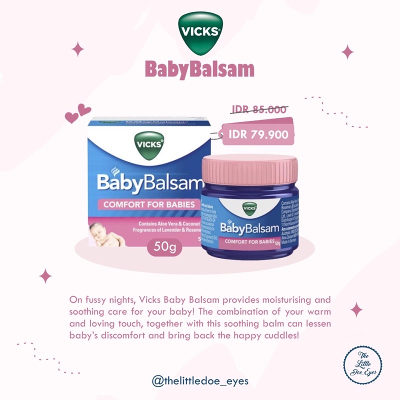 [READY] Vicks Baby Balsam (EXP 2025)