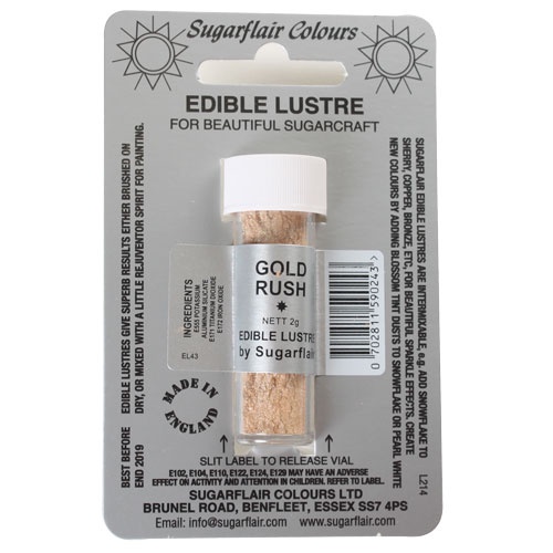 

Sugarflair Edible Lustre Dust - Gold Rush