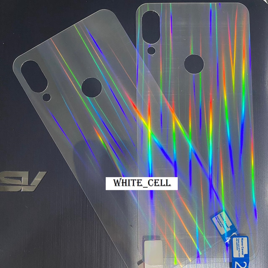 XIAOMI REDMI NOTE 7 7 PRO BACK SKIN AURORA CLEAR GARSKIN ANTI GORES BELAKANG TRANSPARAN D2