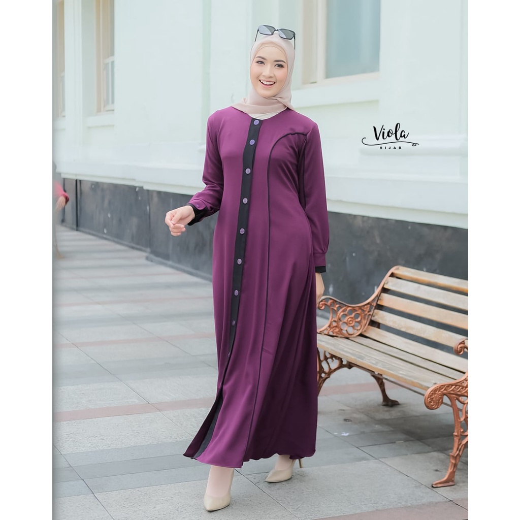 New... Mediera dress ity crepe premium ori by viola hijab gamis remaja terlaris