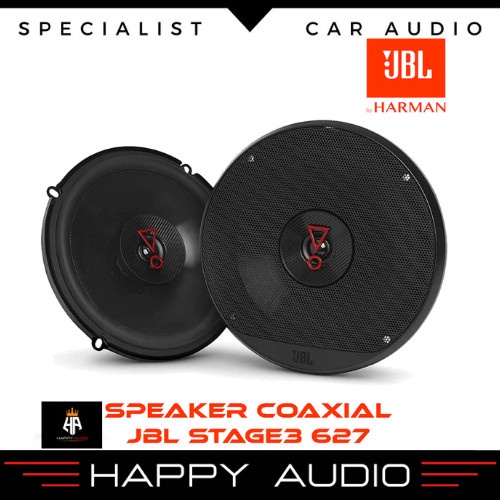 Speaker Coaxial JBL Stage 3 627 6.5 Inch Mid Bass Built in Tweeter ORIGINAL