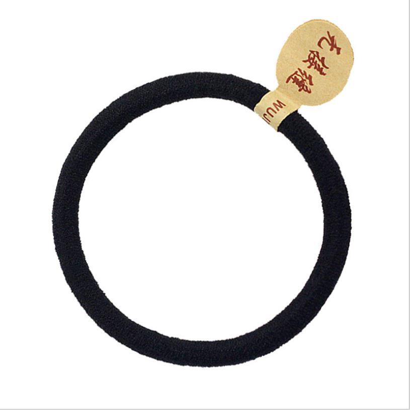 1 PCS Ikat Rambut Hitam Polos - High Quality Premium - Aksesoris Rambut-4