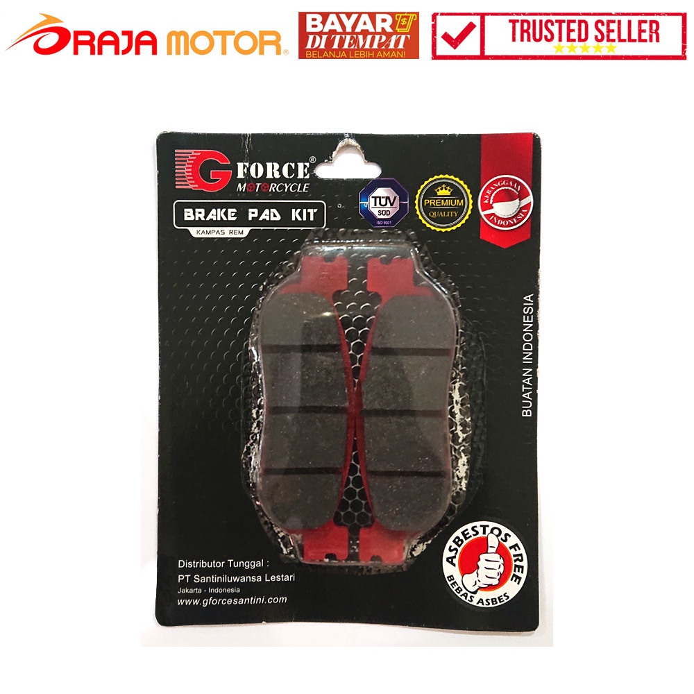 COD READY - G Force Kampas Rem Disc Pad Depan Yamaha RX King New / Scorpio 4US-W0045-00 - RAJA MOTOR