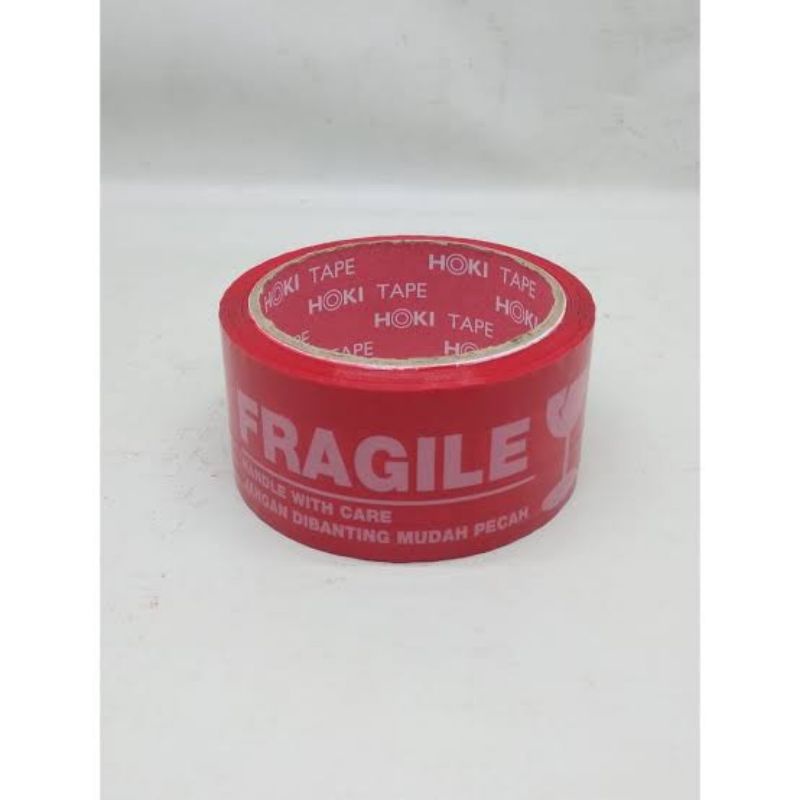 

Lakban Fragile Merah Hoki Tape 50 y| Jangan Dibanting