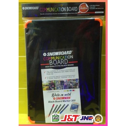 

Office & Stationery | Document Organizer | Snowman Communication Board Snowboard Papan Tulis [30 X 42 Cm] | Best Seller