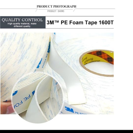 

Gaya Double Tape 3M Pe Foam Selotip Busa Perekat Mobil Motor 2Mm X 4M 1600T Gilaa!!!