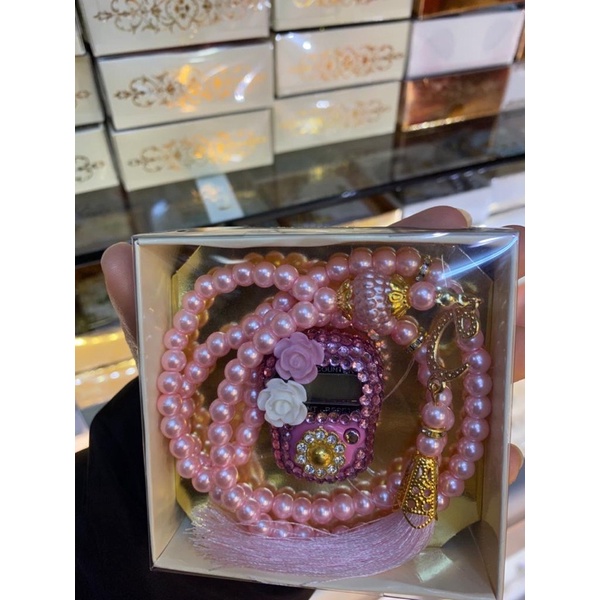 Set Tasbih Digital Turki | hampers Lebaran | Gift | Kado | Set tasbih | set Al-Qur’an mini turki