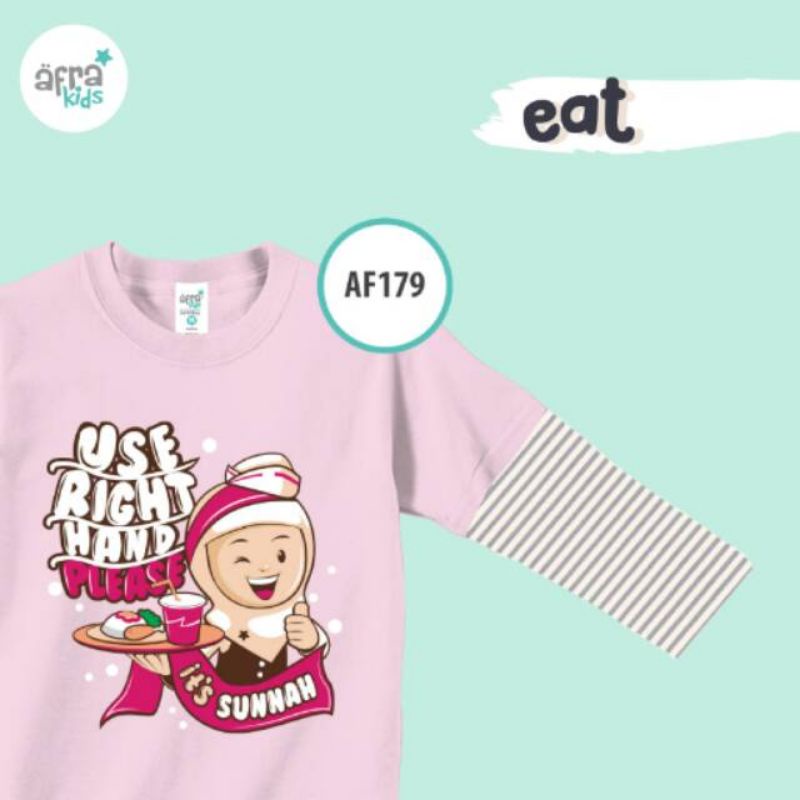 Kaos Afrakids Lengan Panjang Garis AF166 AF176 AF179 AF181 AF193 AF197 AF200 AF205