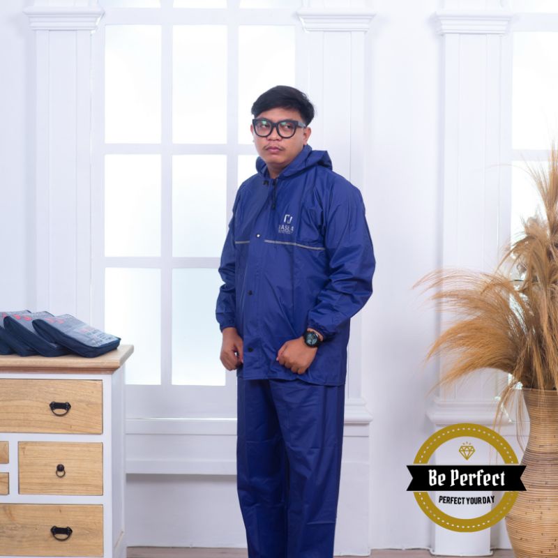 Jas Hujan Masela Best Quality Raincoat Mantel Hujan Pria Wanita Dewasa Bahan Kuat Anti Rembes