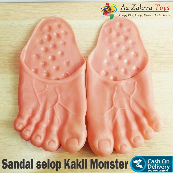 1 Pasang Selop Sandal Model Kaki Besar Monster sandal Hulk manusia purba