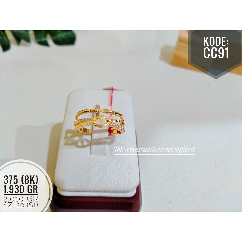 x5 Cincin cor padat model kekinian kadar 375 / Cincin cor padat 8k / cincin / cincin 375 / cincin 8k