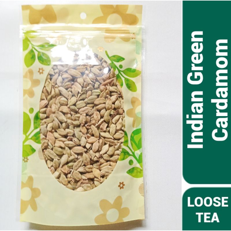 Indian Green Cardamom Tea Premium / Kapulaga Hijau India (50 Gram)