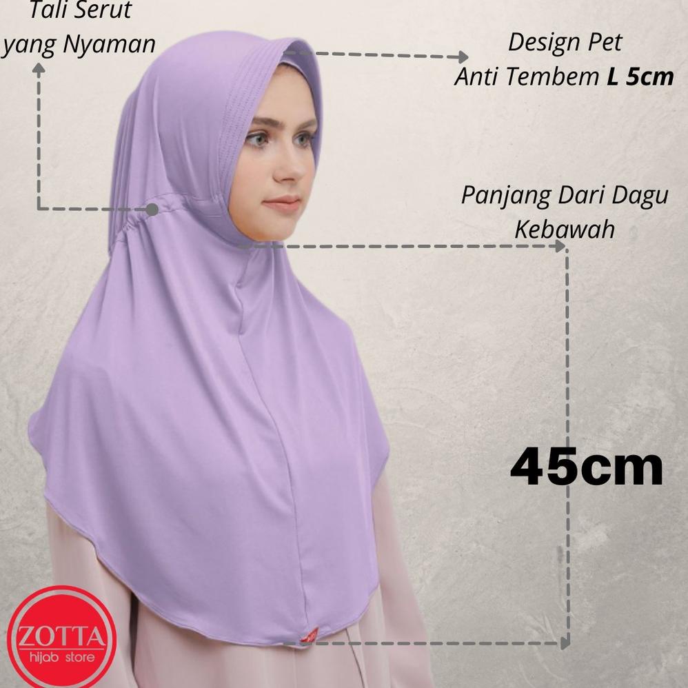 Zoya Hijab Jilbab Instan Bergo Husna Casual Zoya Ori Ready