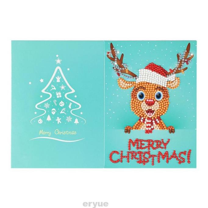 

RHNO TERLARIZ GREETING CARD CHRISTMAS DIAMOND PAINTING EMBROIDERY GIFT DC452CD3