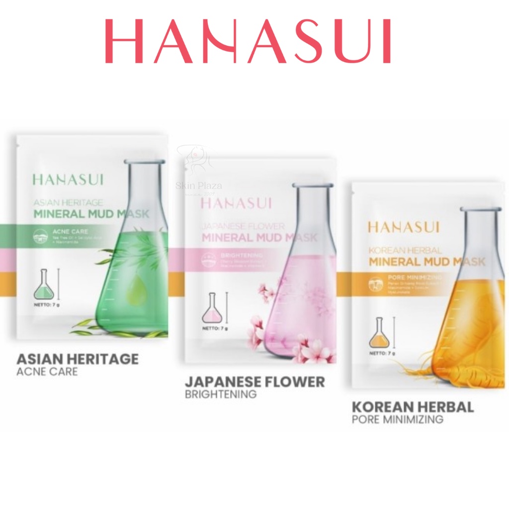 Hanasui Mineral Mud Mask Masker Wajah BPOM