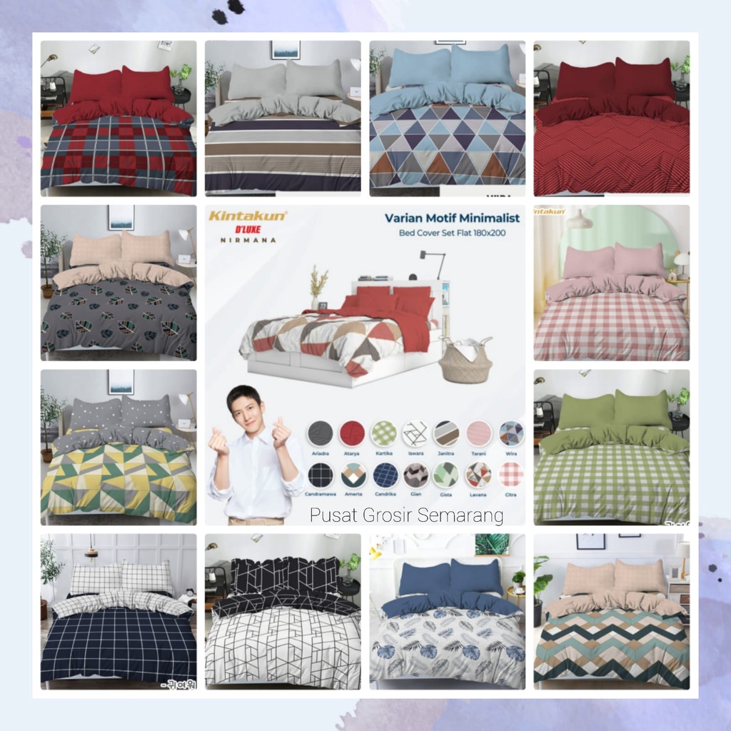 BC Bedcover Kintakun DELUXE DLUXE FLAT Set uk180 uk 180x200 King Size no 1 Adisti Andari Arunika Candramawa Candrika Citra Dahayu Gian Iswara Indira Kirana Lavana Rahajeng Widia Wira