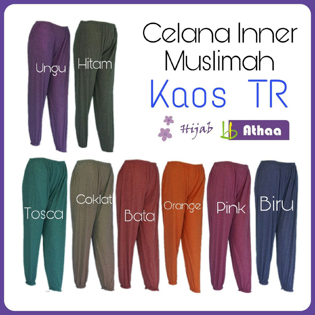 Celamis Serut Karet Kriwil Celana Inner Dalaman Gamis/ Rok Model Karet