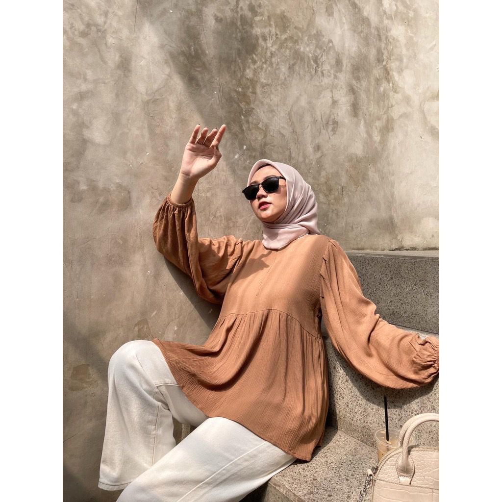 ALFAZZA STORE - CLOUDY BLOUSE  RAYON PREMIUM RANDOM - ATASAN WANITA - TERMURAH