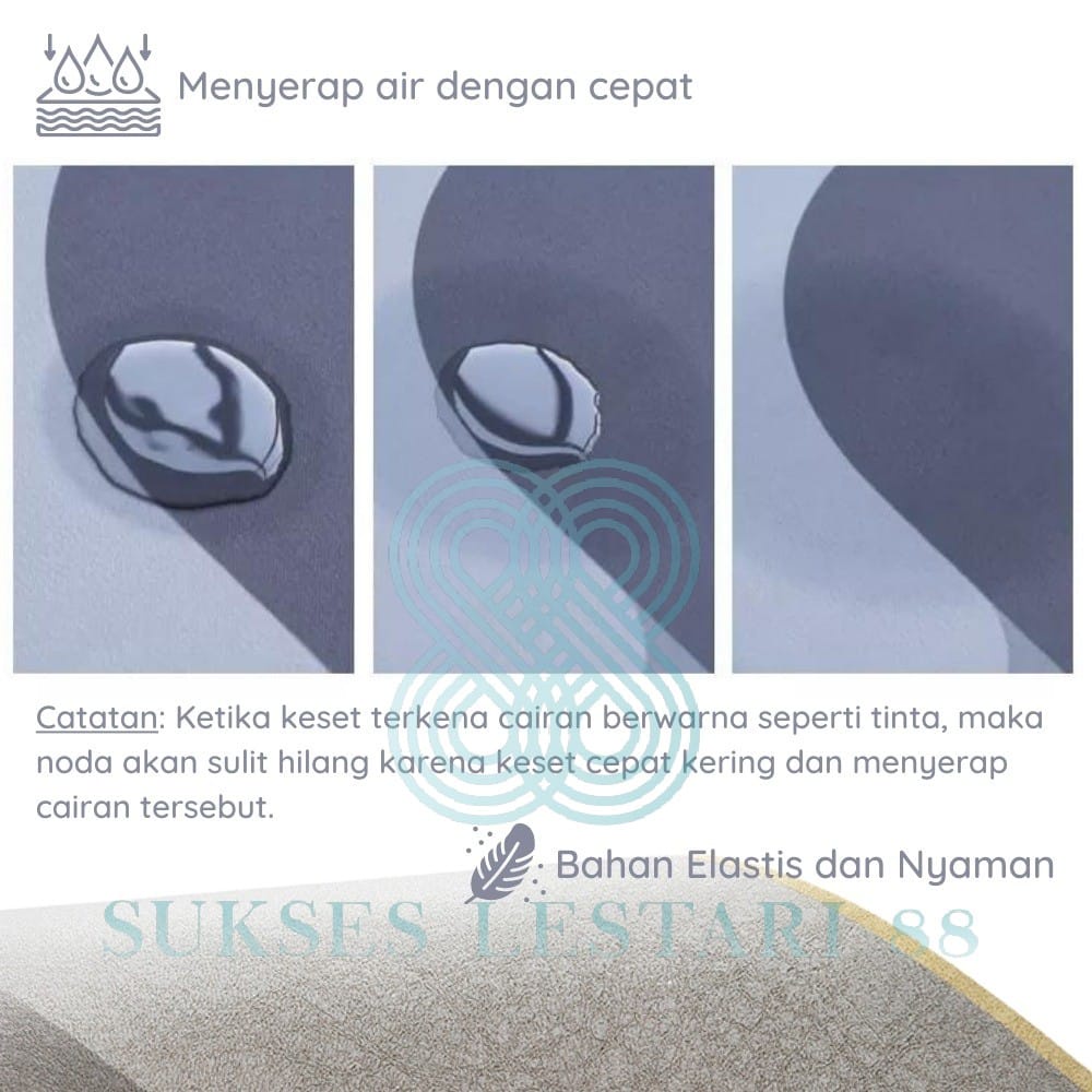 Keset Kaki Diatomite Serap Air Keset Kamar Mandi 40 x 60