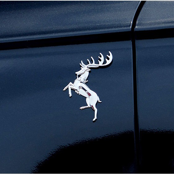 Tempelan Stiker Emblem Mobil Chorme EMPEROR DEER