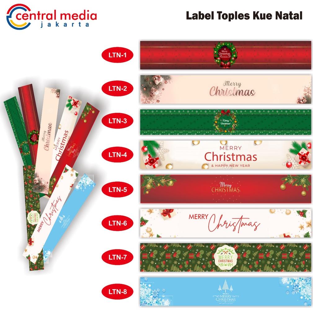 

LABEL TOPLES KUE NATAL 30X5 CM PAPER BELT CHRISTMAS LABEL HAMPERS POPULER